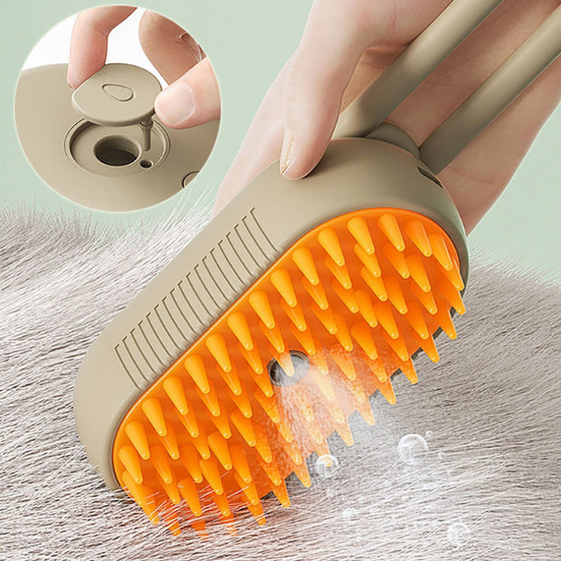 Cat Steam Brush Steamy Dog Brush 3 In 1 Electric Spray, Cat Hair Brushes For Massage, Pet Grooming and Hair Removal Combs
